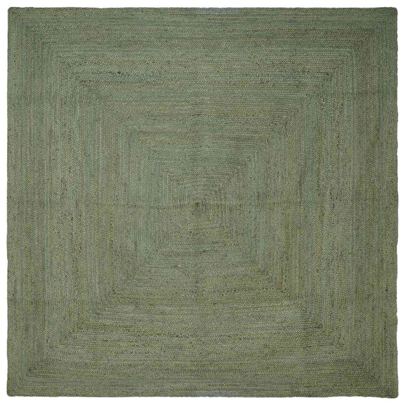 vidaXL Χαλιά χώρου τετράγωνο Λαδί 240 x 240 cm Γιούτα