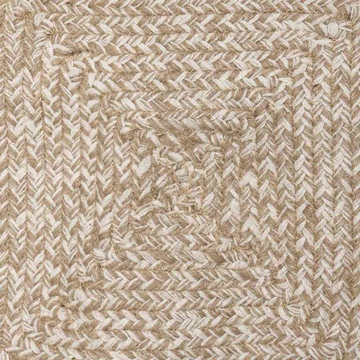 vidaXL Χαλιά χώρου Φυσικό και Λευκό 160 x 230 cm Γιούτα