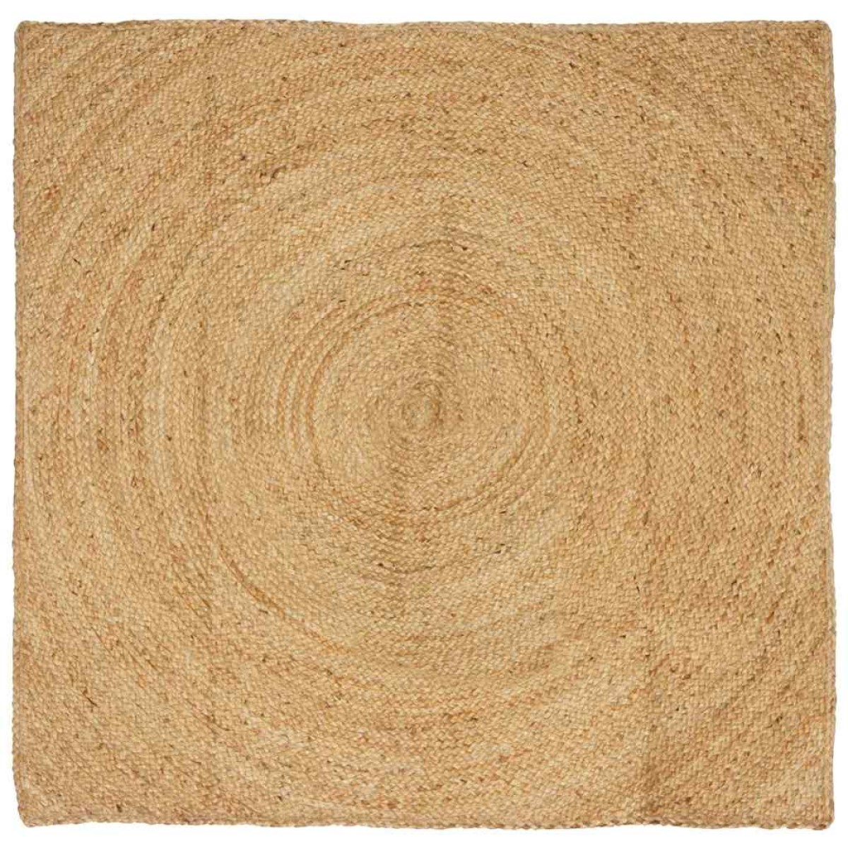 vidaXL Χαλιά χώρου Φυσικό 120 x 120 cm Γιούτα