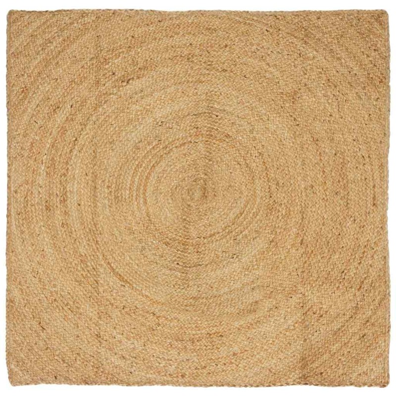 vidaXL Χαλιά χώρου Φυσικό 120 x 120 cm Γιούτα