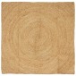 vidaXL Χαλιά χώρου Φυσικό 120 x 120 cm Γιούτα
