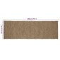 vidaXL Χαλιά χώρου Γκρι 60 x 200 cm Γιούτα