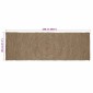 vidaXL Χαλιά χώρου Γκρι 80 x 250 cm Γιούτα