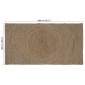 vidaXL Χαλιά χώρου Γκρι 100 x 200 cm Γιούτα