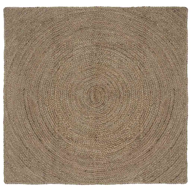 vidaXL Χαλιά χώρου Γκρι 120 x 120 cm Γιούτα