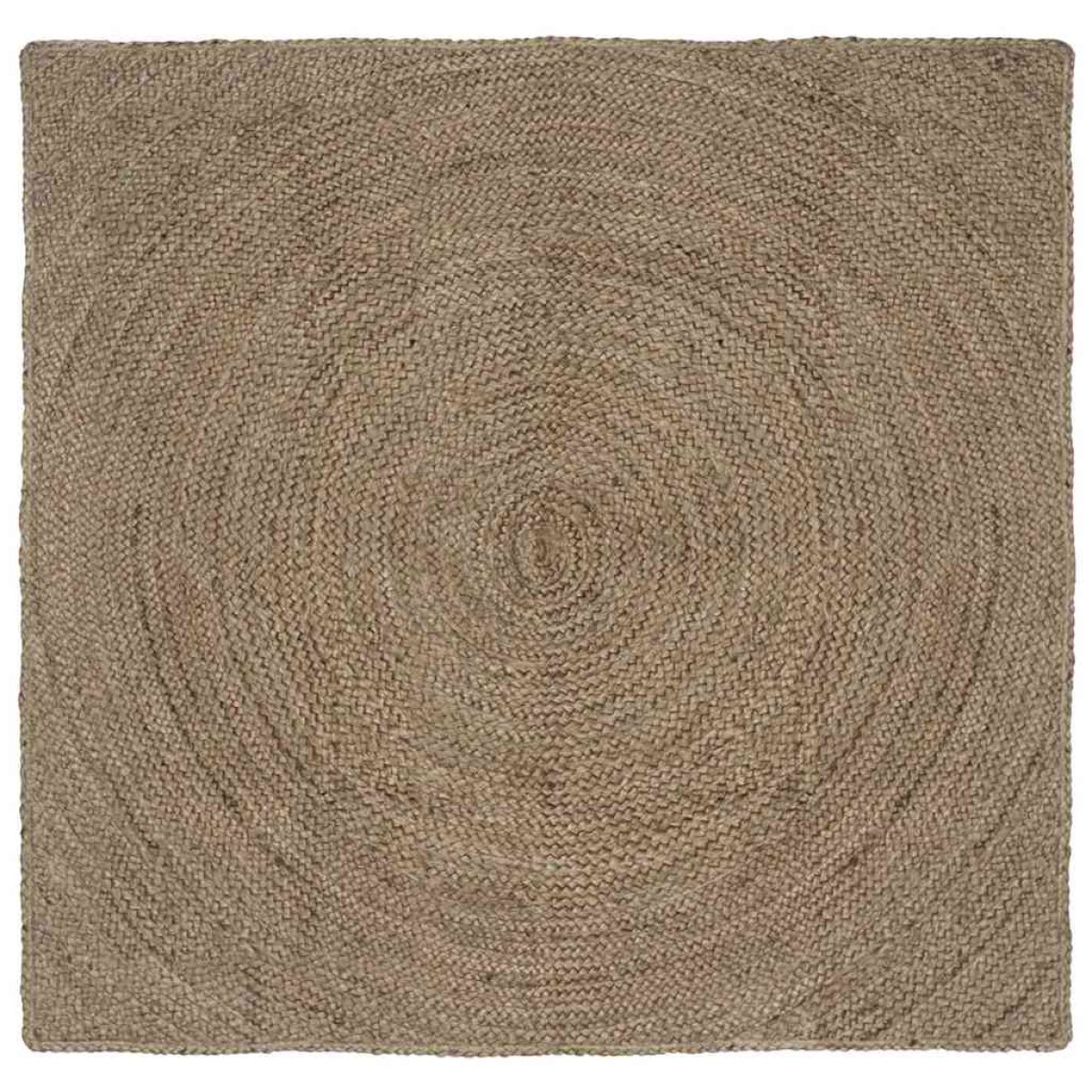 vidaXL Χαλιά χώρου Γκρι 160 x 160 cm Γιούτα