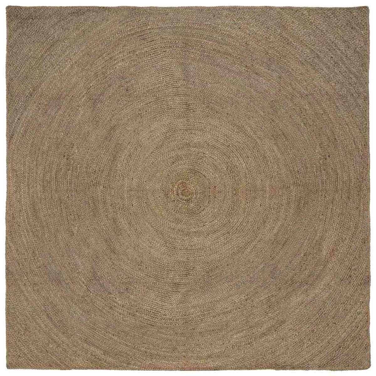 vidaXL Χαλιά χώρου Γκρι 240 x 240 cm Γιούτα