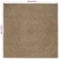 vidaXL Χαλιά χώρου Γκρι 240 x 240 cm Γιούτα