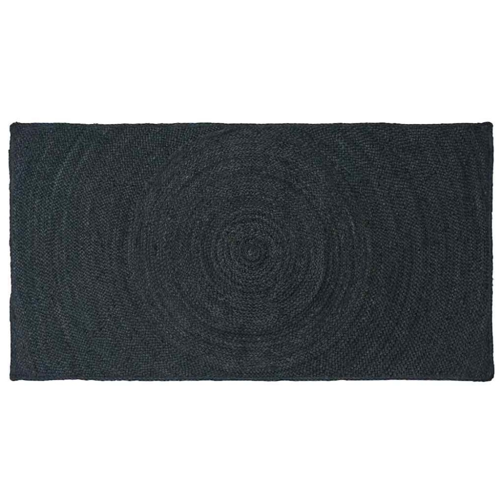 vidaXL Χαλιά χώρου Σκούρο Γκρι 100 x 200 cm Γιούτα