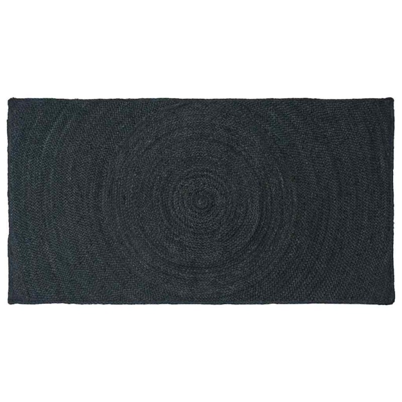 vidaXL Χαλιά χώρου Σκούρο Γκρι 100 x 200 cm Γιούτα