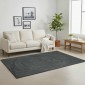 vidaXL Χαλιά χώρου Σκούρο Γκρι 120 x 120 cm Γιούτα
