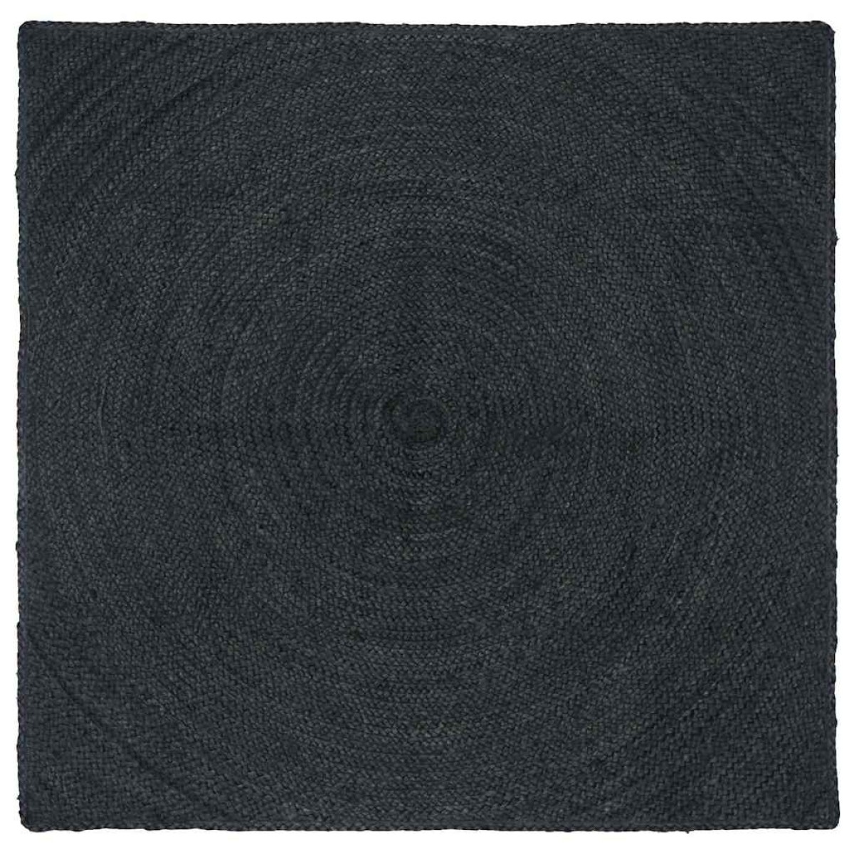 vidaXL Χαλιά χώρου Σκούρο Γκρι 120 x 120 cm Γιούτα