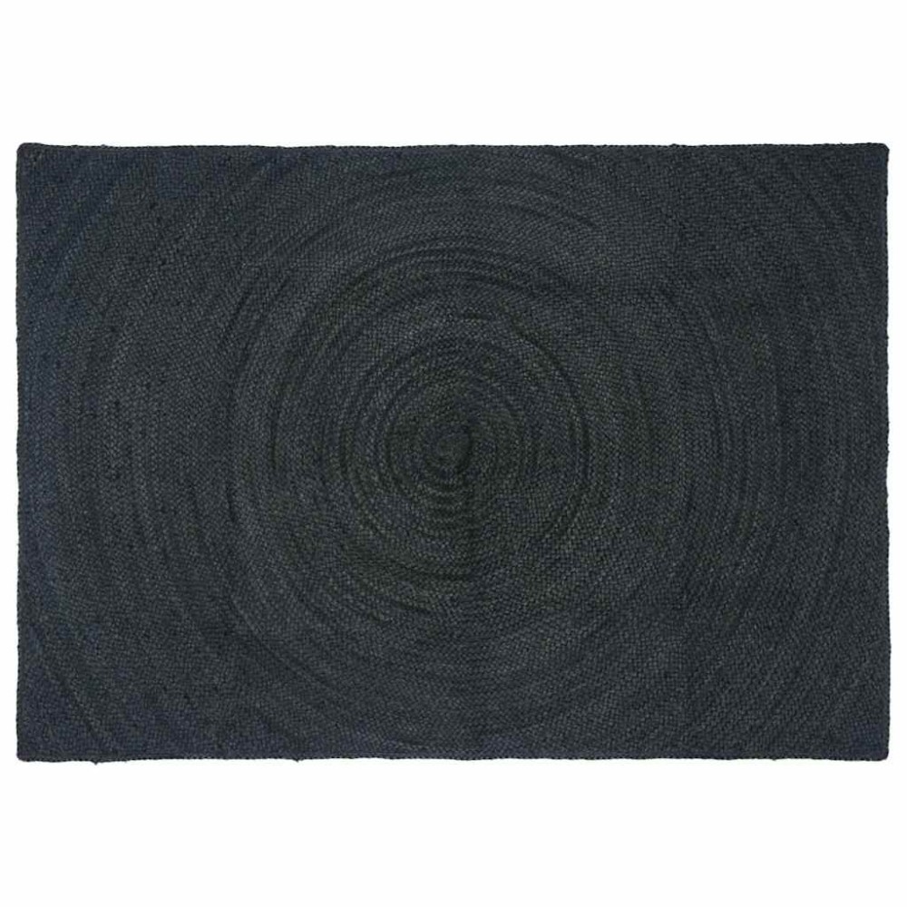 vidaXL Χαλιά χώρου Σκούρο Γκρι 140 x 200 cm Γιούτα