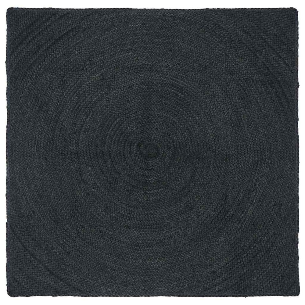 vidaXL Χαλιά χώρου Σκούρο Γκρι 160 x 160 cm Γιούτα
