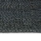 vidaXL Χαλιά χώρου Σκούρο Γκρι 160 x 160 cm Γιούτα