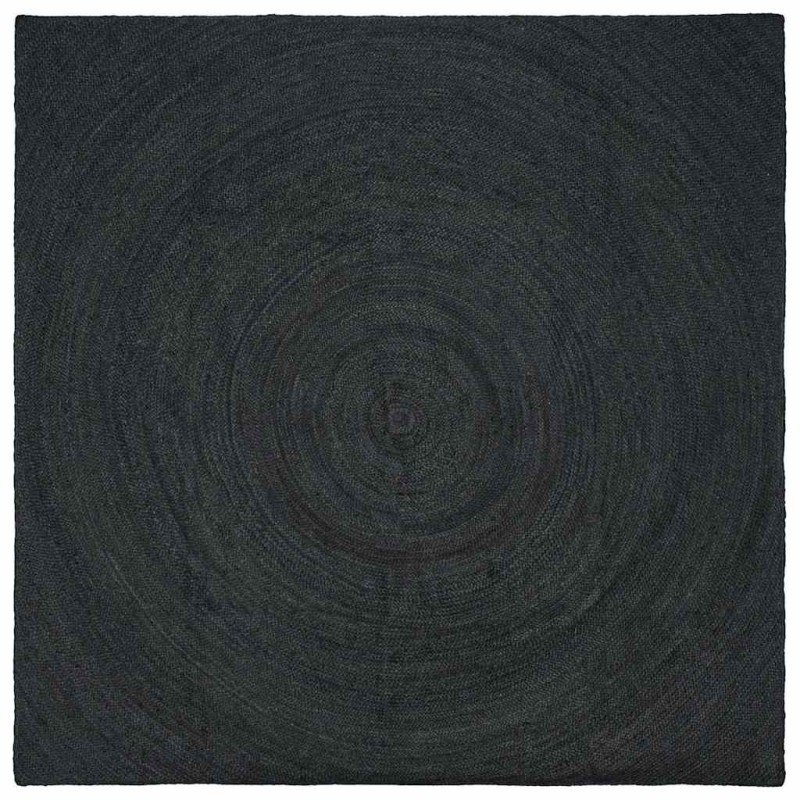 vidaXL Χαλιά χώρου Σκούρο Γκρι 300 x 300 cm Γιούτα