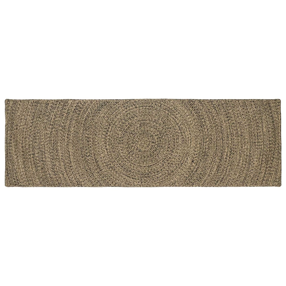 vidaXL Χαλιά χώρου Φυσικό και Μαύρο 80 x 200 cm Γιούτα