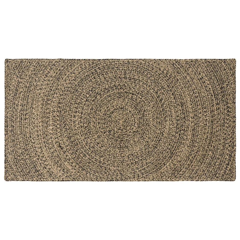 vidaXL Χαλιά χώρου Φυσικό και Μαύρο 100 x 200 cm Γιούτα