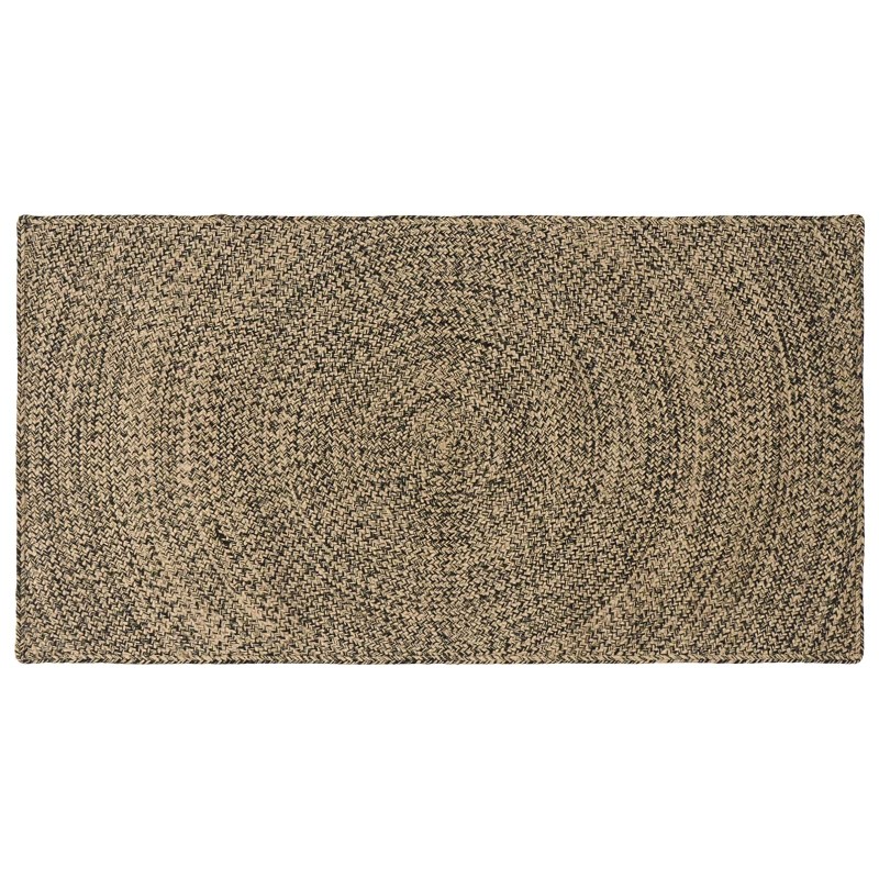 vidaXL Χαλιά χώρου Φυσικό και Μαύρο 100 x 200 cm Γιούτα