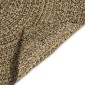 vidaXL Χαλιά χώρου Φυσικό και Μαύρο 120 x 120 cm Γιούτα