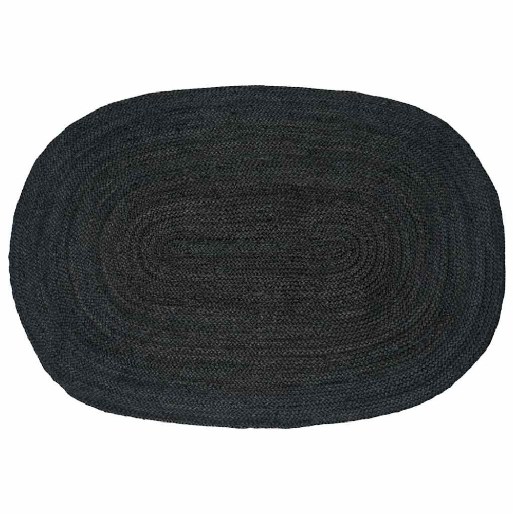 vidaXL Χαλιά χώρου Σκούρο Γκρι 122 x 183 cm Γιούτα