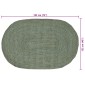 vidaXL Χαλιά χώρου Λαδί 122 x 183 cm Γιούτα