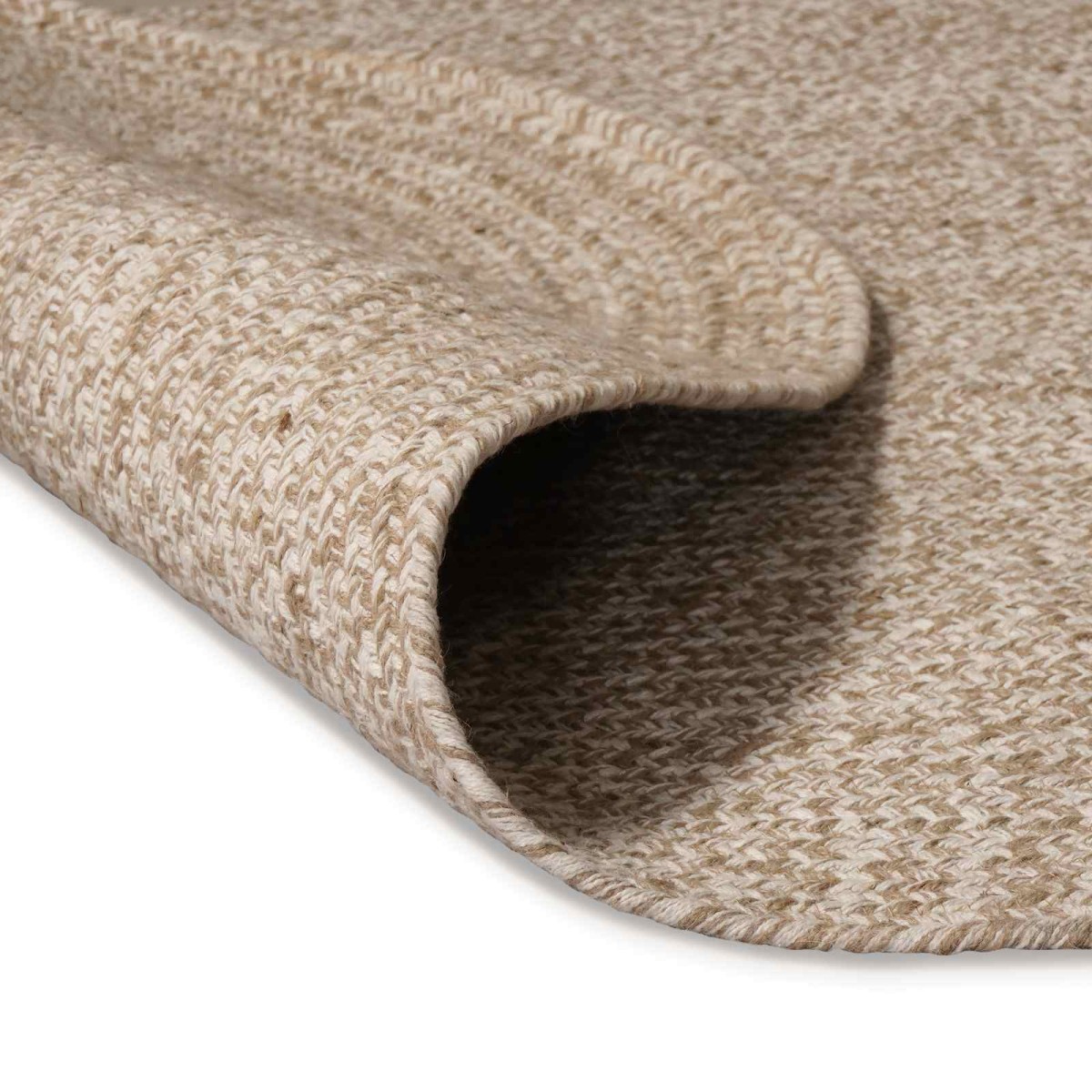 vidaXL Χαλιά χώρου Λευκό 122 x 183 cm Γιούτα