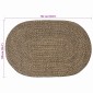 vidaXL Χαλιά χώρου Μαύρο 100 x 152 εκ. Γιούτα