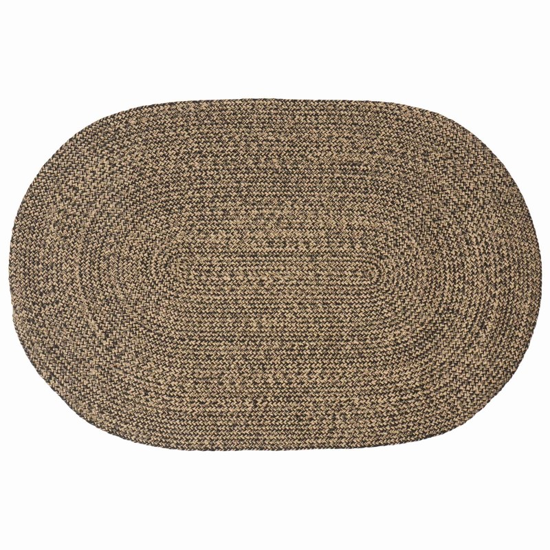 vidaXL Χαλιά χώρου Μαύρο 122 x 183 cm Γιούτα