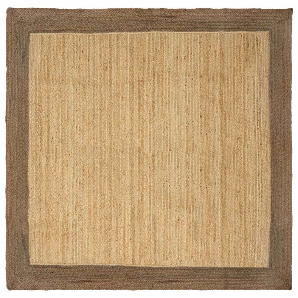 vidaXL Χαλιά χώρου Γκρι 200 x 200 cm Γιούτα