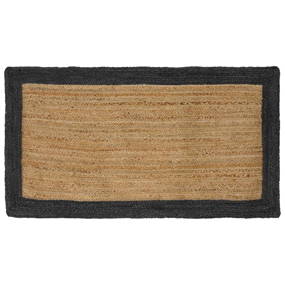 vidaXL Χαλιά χώρου Σκούρο Γκρι 80 x 150 cm Γιούτα