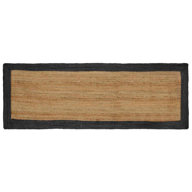 vidaXL Χαλιά χώρου Σκούρο Γκρι 80 x 300 cm Γιούτα
