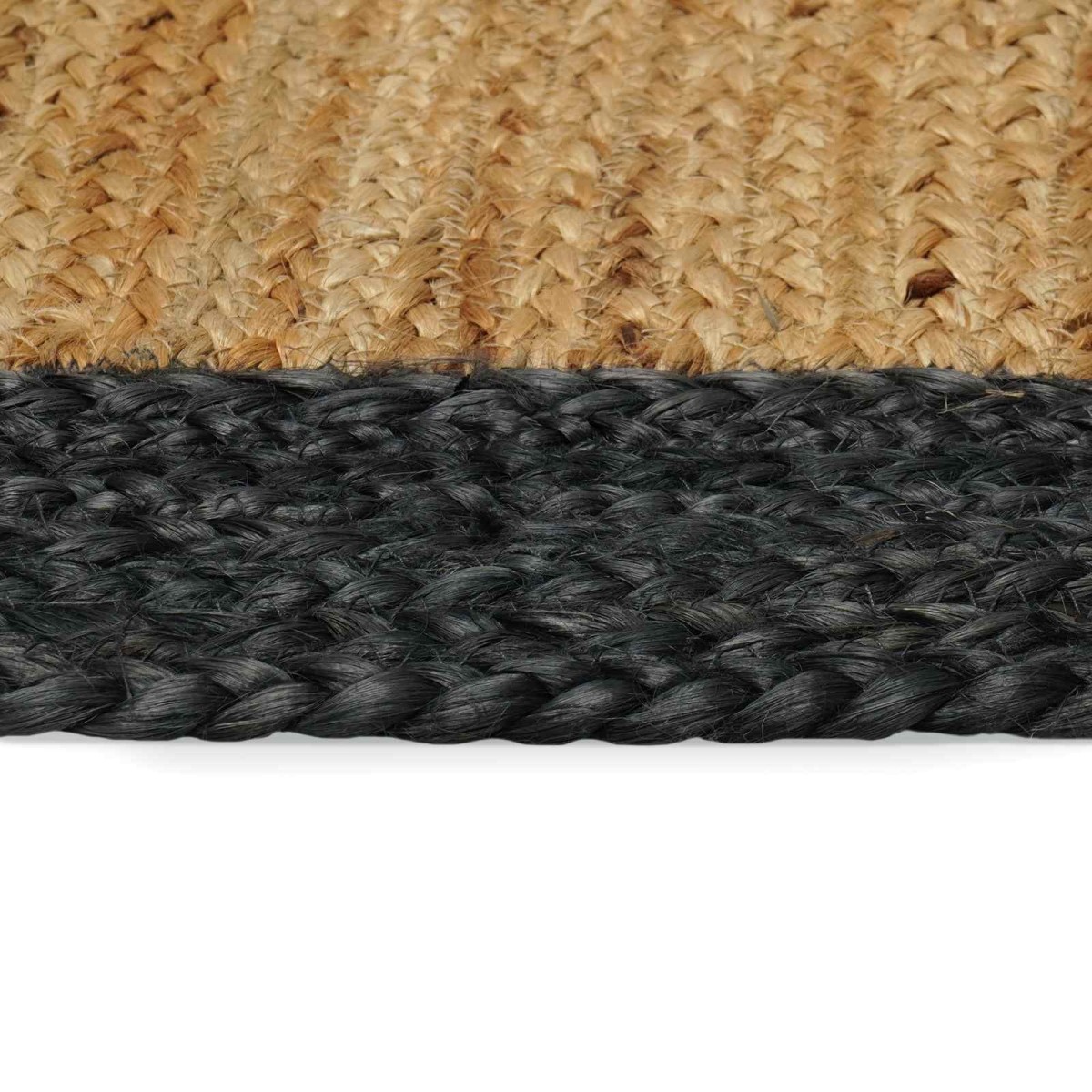 vidaXL Χαλιά χώρου Σκούρο Γκρι 240 x 240 cm Γιούτα