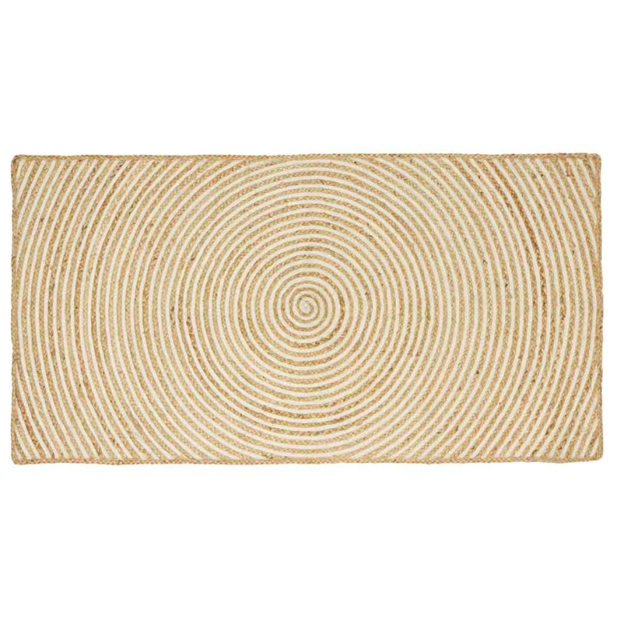 vidaXL Χαλιά χώρου Λευκό 100 x 200 cm Γιούτα