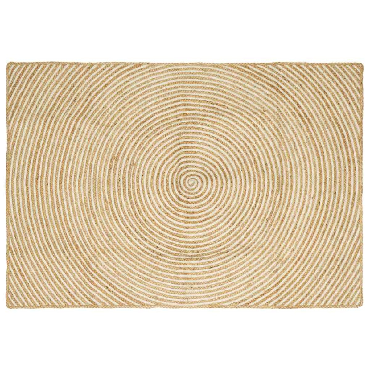 vidaXL Χαλιά χώρου Λευκό 120 x 170 cm Γιούτα