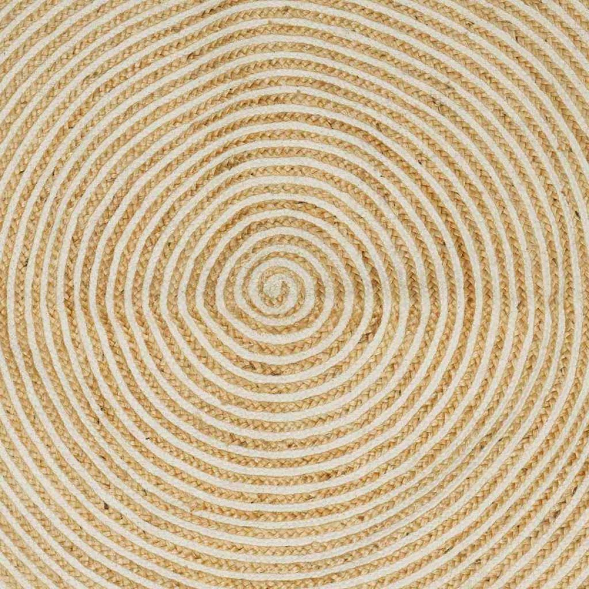 vidaXL Χαλιά χώρου Λευκό 140 x 200 cm Γιούτα