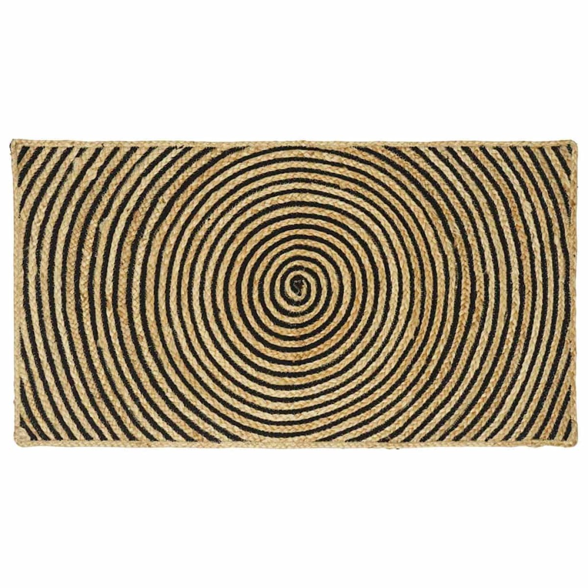 vidaXL Χαλιά χώρου Μαύρο 60 x 110 cm Γιούτα