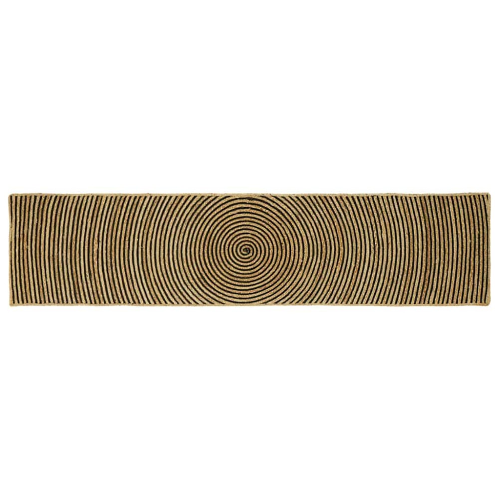 vidaXL Χαλιά χώρου Μαύρο 60 x 300 cm Γιούτα