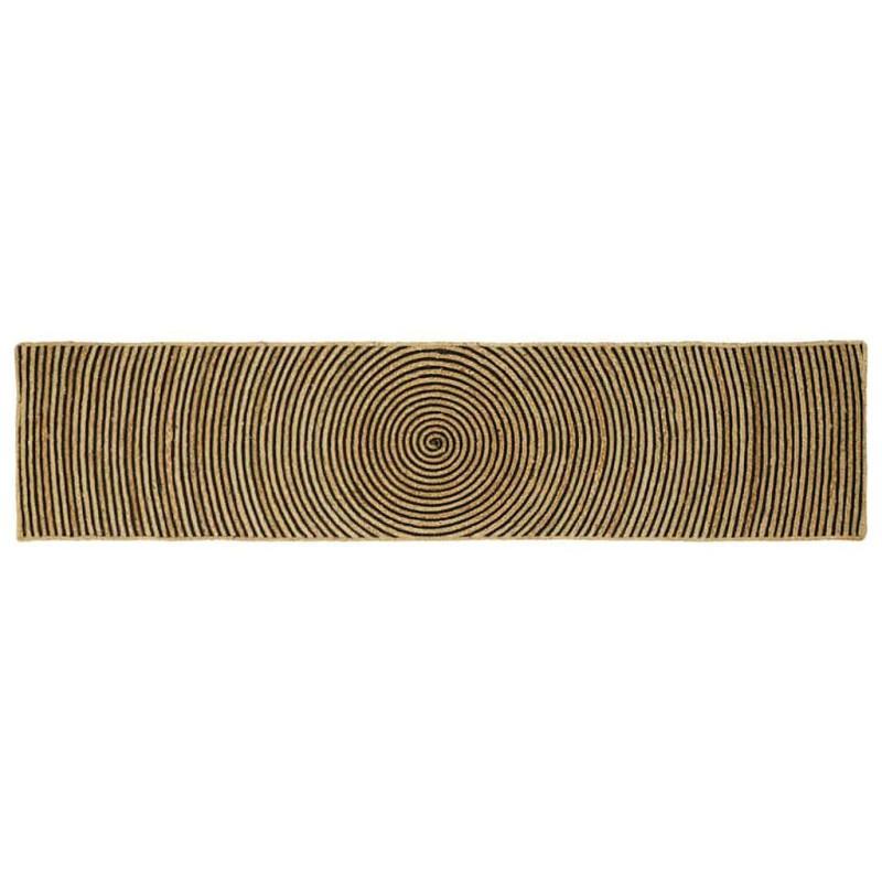 vidaXL Χαλιά χώρου Μαύρο 60 x 300 cm Γιούτα