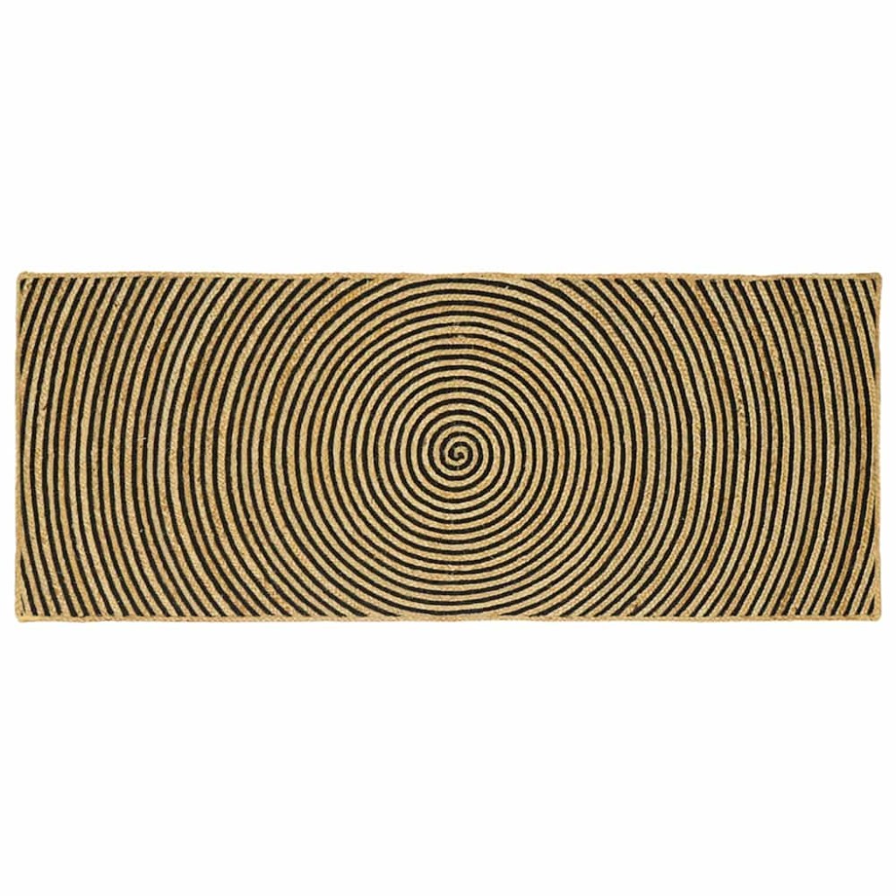 vidaXL Χαλιά χώρου Μαύρο 80 x 200 cm Γιούτα