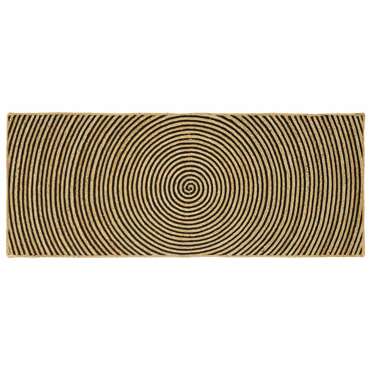 vidaXL Χαλιά χώρου Μαύρο 80 x 200 cm Γιούτα