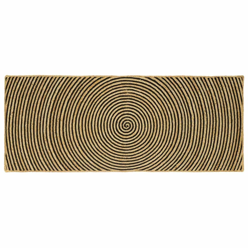 vidaXL Χαλιά χώρου Μαύρο 80 x 200 cm Γιούτα