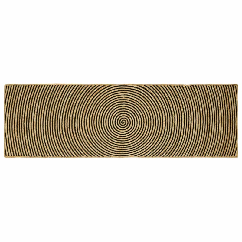vidaXL Χαλιά χώρου Μαύρο 80 x 250 cm Γιούτα