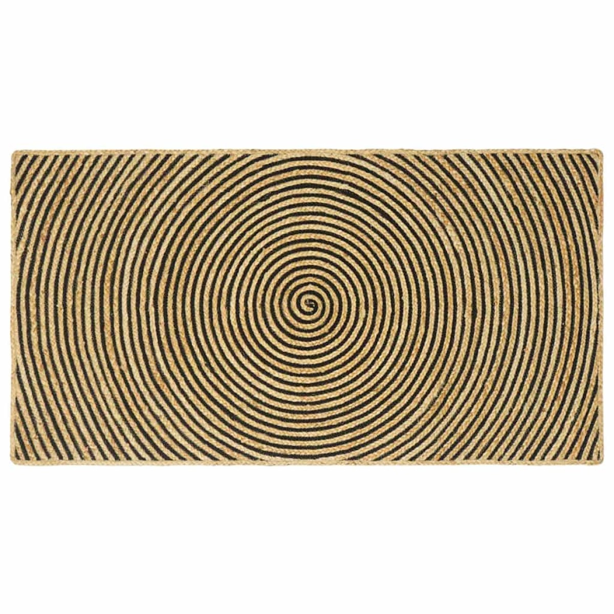 vidaXL Χαλιά χώρου Μαύρο 100 x 200 cm Γιούτα