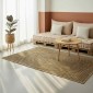 vidaXL Χαλιά χώρου Μαύρο 160 x 160 cm Γιούτα