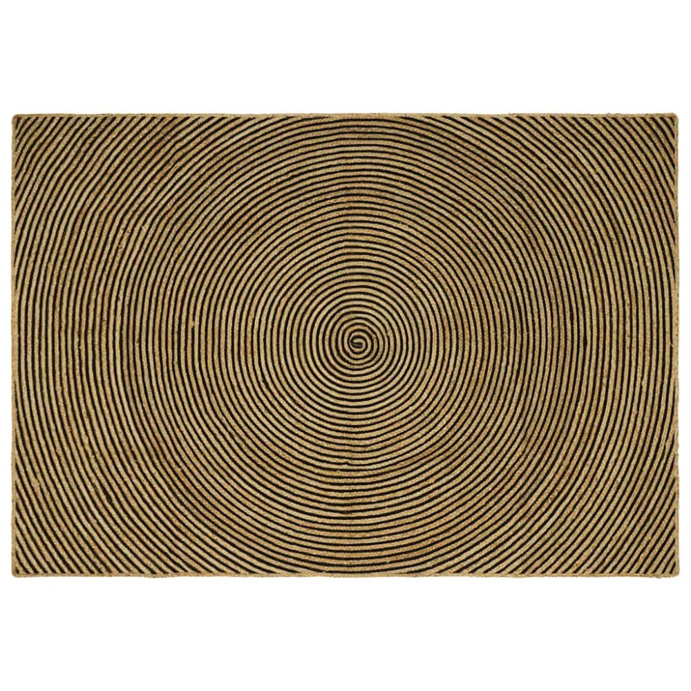 vidaXL Χαλιά χώρου Μαύρο 160 x 230 cm Γιούτα