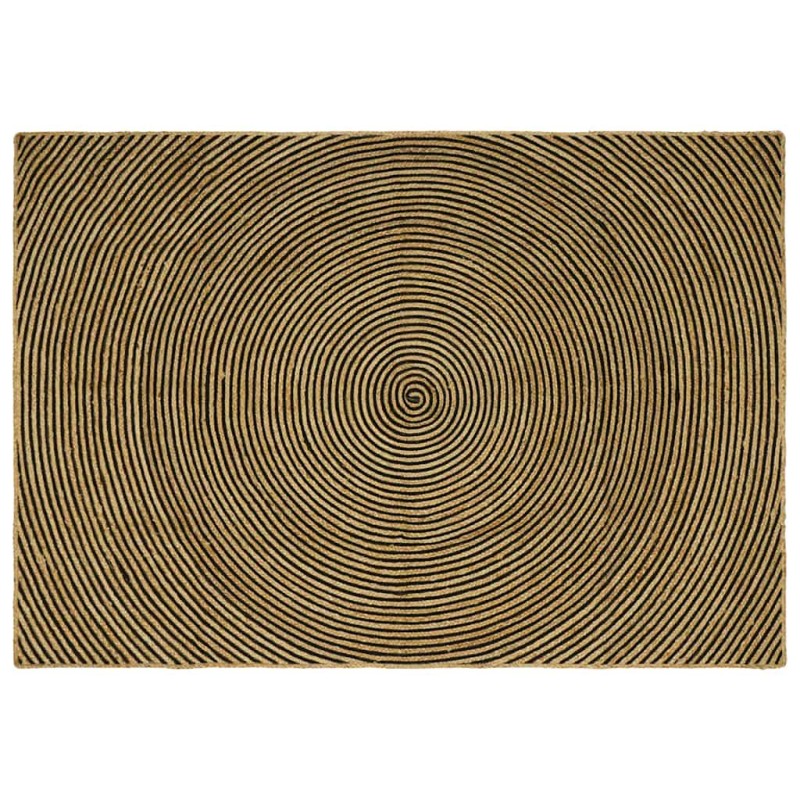 vidaXL Χαλιά χώρου Μαύρο 160 x 230 cm Γιούτα