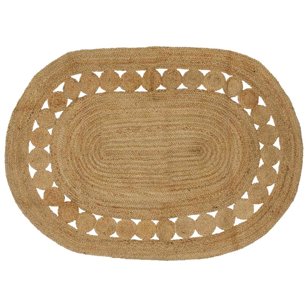 vidaXL Χαλιά χώρου Φυσικό 122 x 183 cm Γιούτα