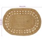vidaXL Χαλιά χώρου Φυσικό 122 x 183 cm Γιούτα