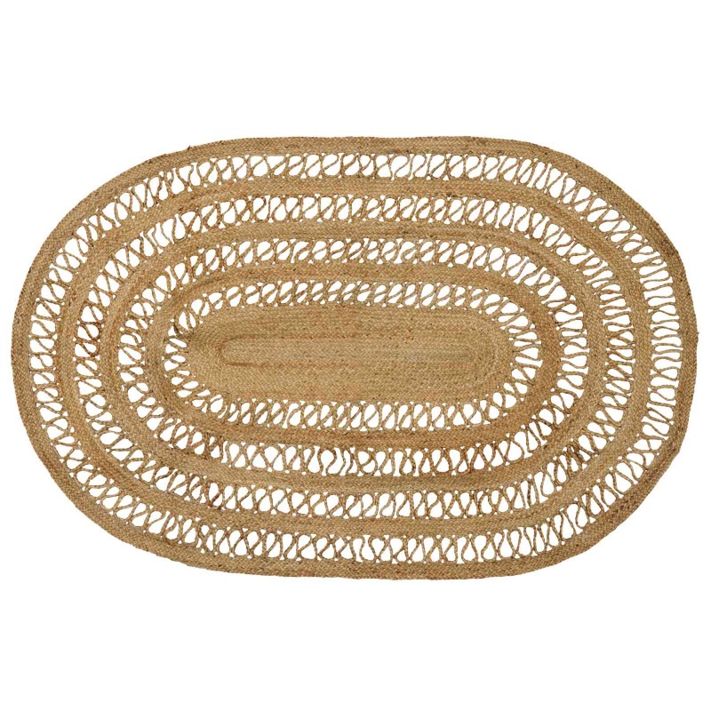 vidaXL Χαλιά χώρου Φυσικό 122 x 183 cm Γιούτα